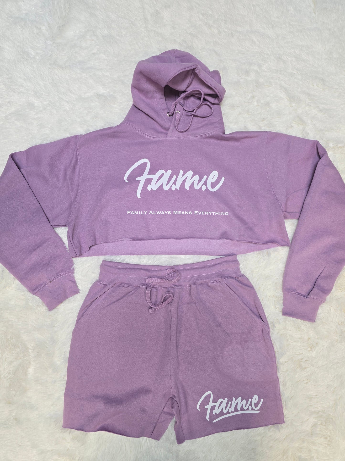 F.A.M.E Hoodie Crop Top Sets