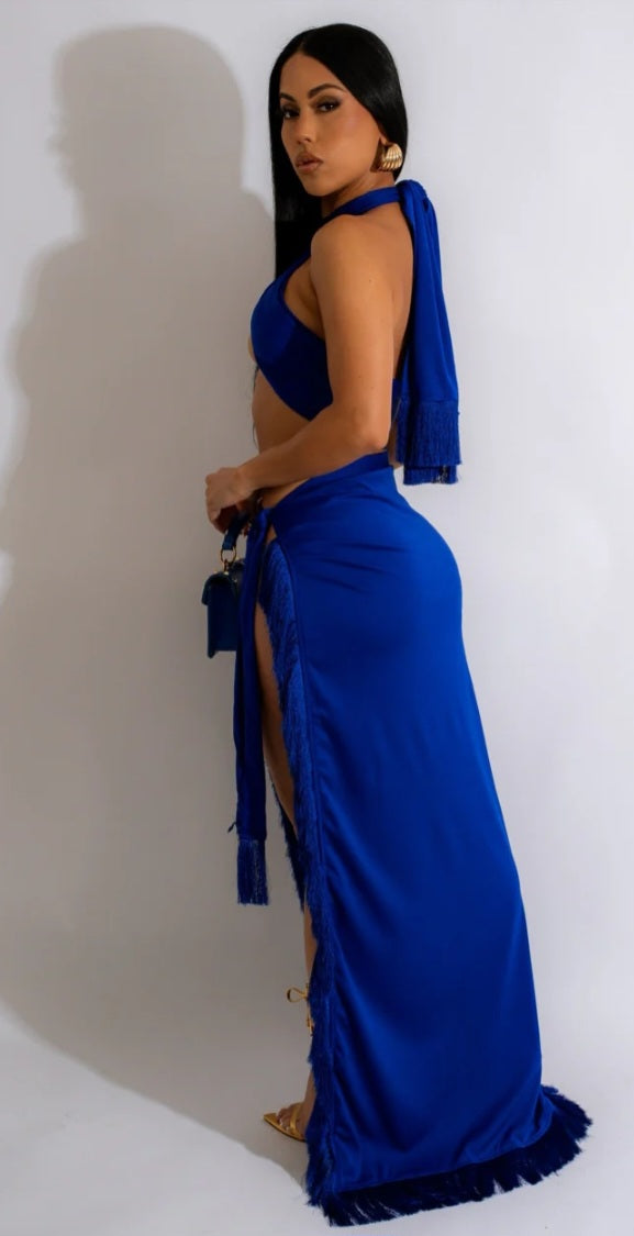 Sash tie top & Skirt Set