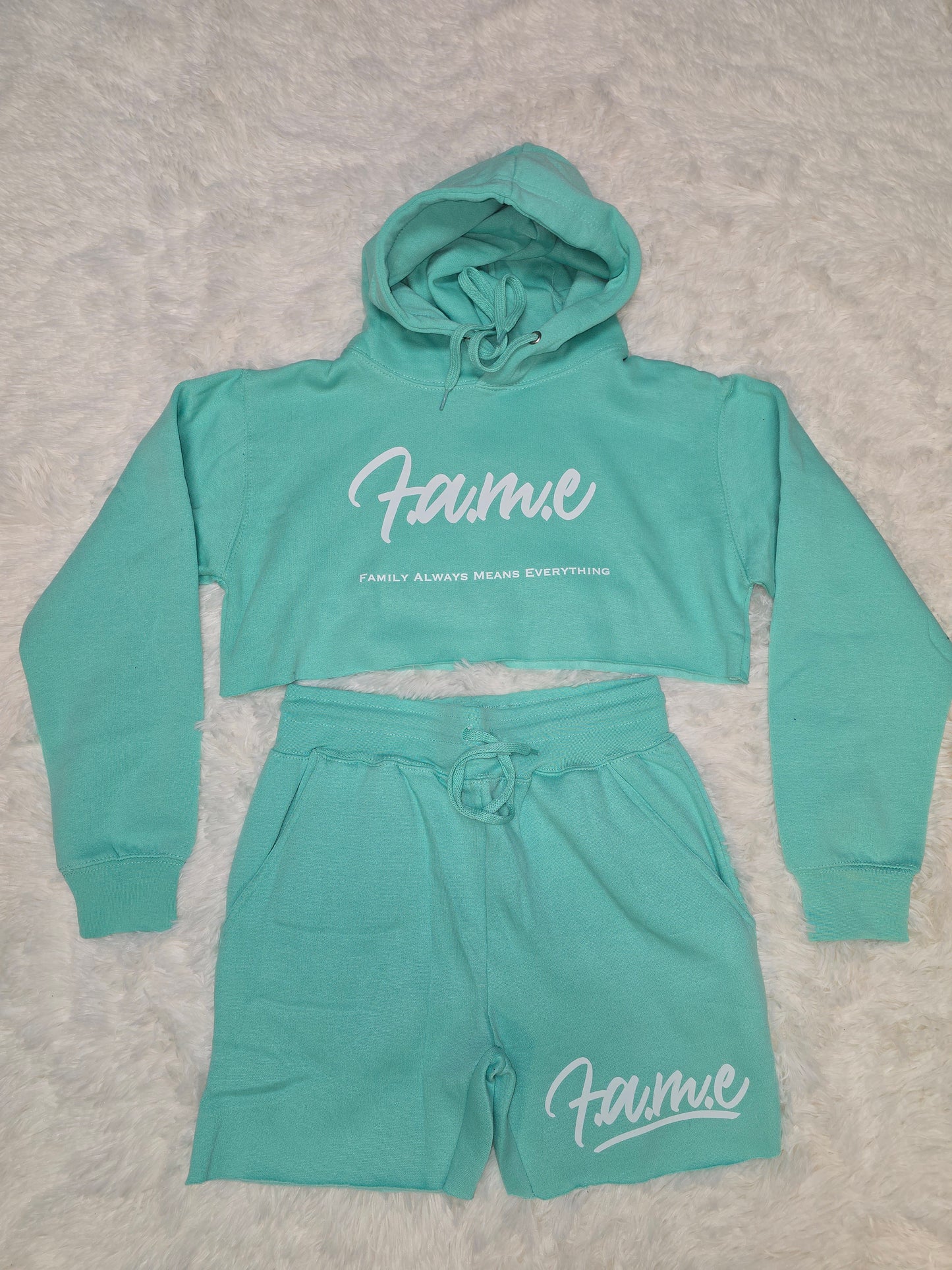 F.A.M.E Hoodie Crop Top Sets